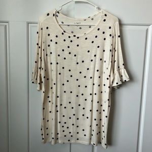 LOFT | polka dot top